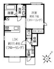 レリオ東中野の間取り画像