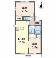 グランシードあい ABの間取り画像