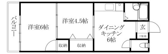 グレース道後今市の間取り画像