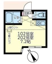ユナイト弘明寺ヴァレンティナの間取り画像