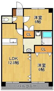 マイキャッスル杉坂の間取り画像