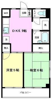グランドハイツ善の間取り画像