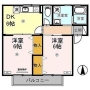 コーポかねとも B棟の間取り画像