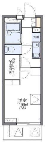 レオパレスパサートの間取り画像