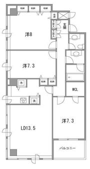 虎ノ門マリンガーデンの間取り画像