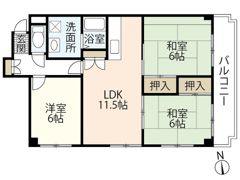 コーワレジデンスの間取り画像