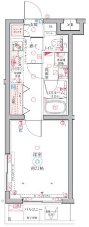 クレヴィスタ武蔵小杉の間取り画像