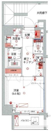 ハーモニーレジデンス池袋ウエストゲートの間取り画像