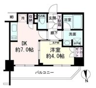 パレステージ六町Ⅳの間取り画像