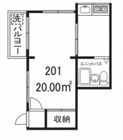 若宮カラタハイツの間取り画像