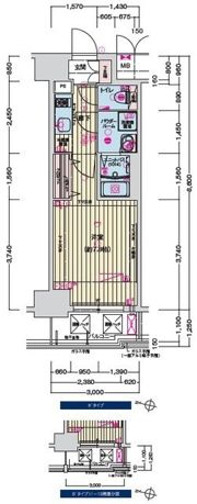 プレサンス新大阪ザ・デイズの間取り画像