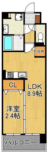 アピアランス歯大前の間取り画像