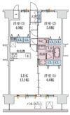 スプランディッド梅田グランノースの間取り画像