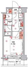 ハーモニーレジデンス東京ウエストの間取り画像