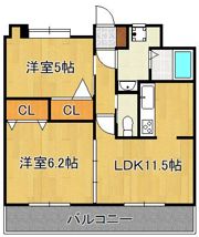 T-FLAT58の間取り画像