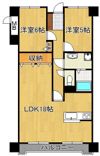 サンライフ深町 706号室の間取り画像