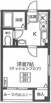 エアフォルク北府中の間取り画像