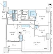 SHIROKANE The SKY E棟の間取り画像