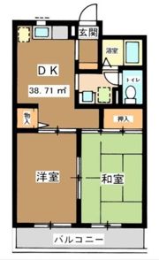 パルデンス綱島C棟の間取り画像