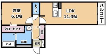 シャルマントリシティⅡの間取り画像