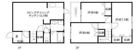 ソシア万寿の間取り画像