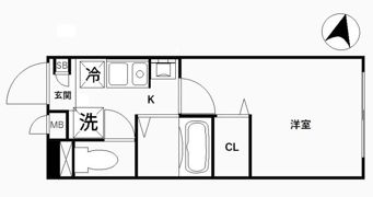 CREAL王子Southの間取り画像