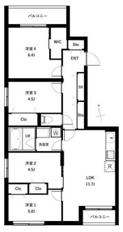 COEUR BLANC西荻窪の間取り画像