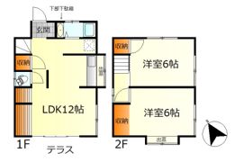 西辰川町2丁目8番戸建の間取り画像