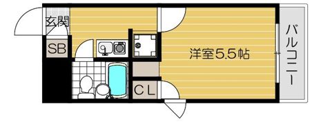トーカン東淀川キャスティールの間取り画像