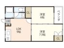 花房マンションの間取り画像