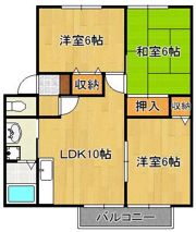 サンビレッジ葛原II C棟の間取り画像