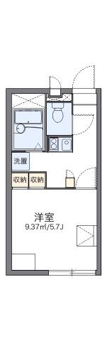 レオパレスホウセイ豊四季Ⅱの間取り画像
