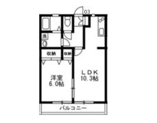 ハイムラフォーレの間取り画像