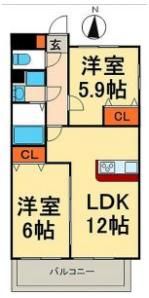 ライツ福助の間取り画像