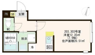 トレフェリクス東十条の間取り画像