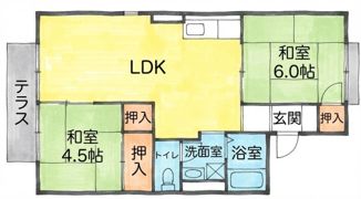 パセオ豊里の間取り画像