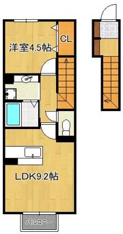 プランドールB棟の間取り画像