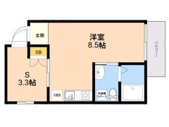 ガレット南福岡の間取り画像
