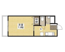 ビラージュ江波西の間取り画像