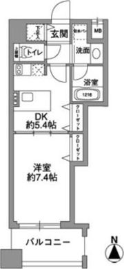 西天満レジデンスの間取り画像