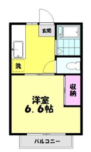 スカイコーポの間取り画像