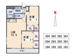ビクトリ－マンションの間取り画像