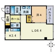 クレシア姪浜の間取り画像
