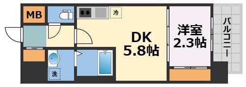 セレニテ南堀江エクラの間取り画像