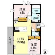 クランツ朝美の間取り画像