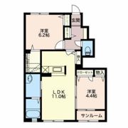 シャルマン小杉Cの間取り画像