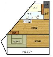 ヴィラ高砂の間取り画像