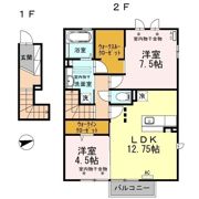 シェモア クレア B棟の間取り画像