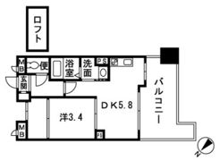 QREST博多東1の間取り画像