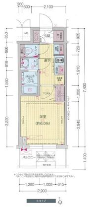 プレサンス松屋町ヴィゴラスの間取り画像